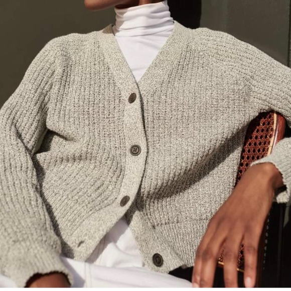 Roots Sweaters - Roots Snowy Fox Cardigan, oversized XXS, salt and pepper